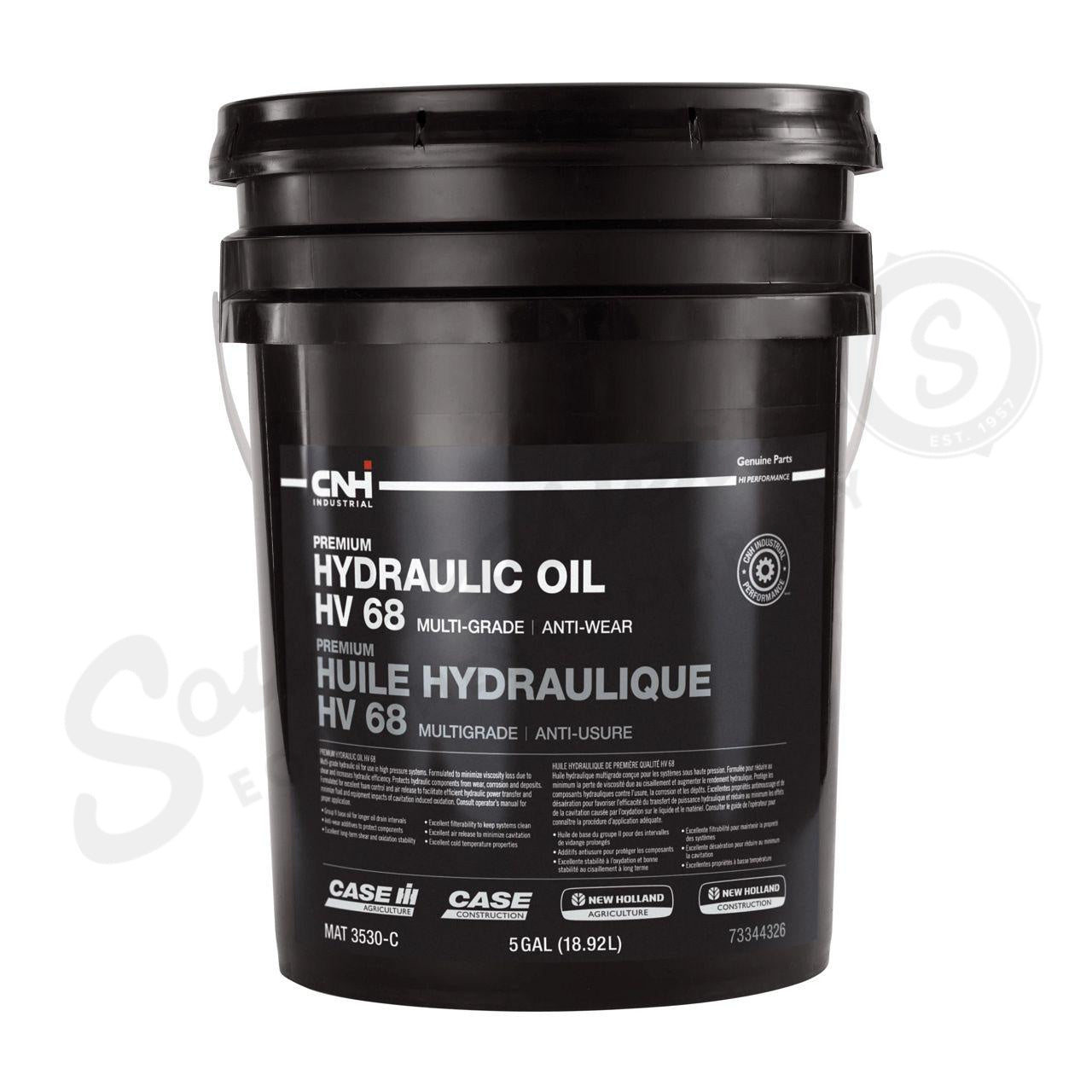 OEM Premium Hydraulic Oil Hv 68 Aw Mat 3530 #73344326 for CASE