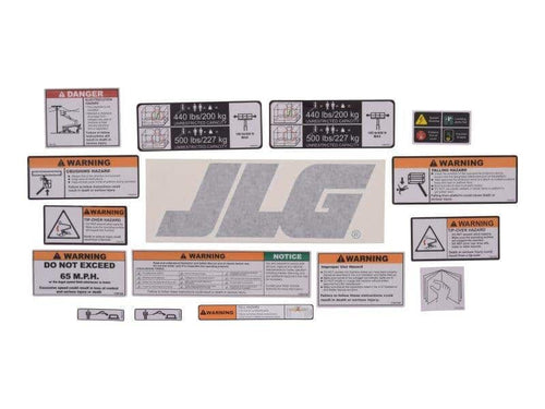 1001108729 - OEM PLATFORM DECAL T350/T500 KIT - JLG
