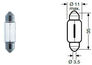 10863090 - OEM LIGHT BULBS 12V/5W - CASE CONSTRUCTION
