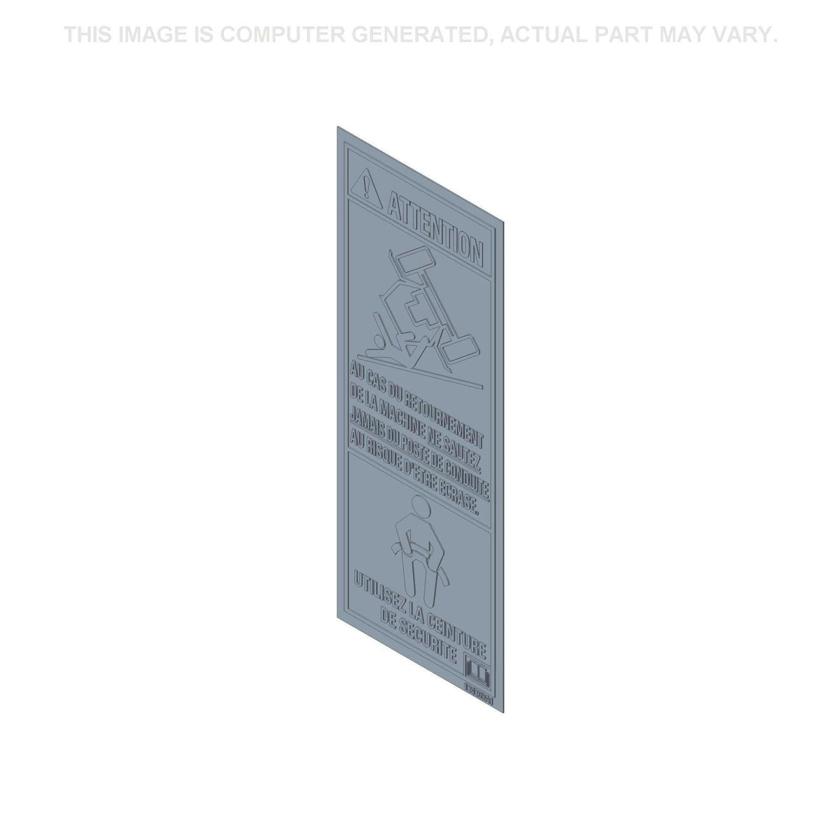 124269A1 - OEM WARNING DECAL - CASE CONSTRUCTION
