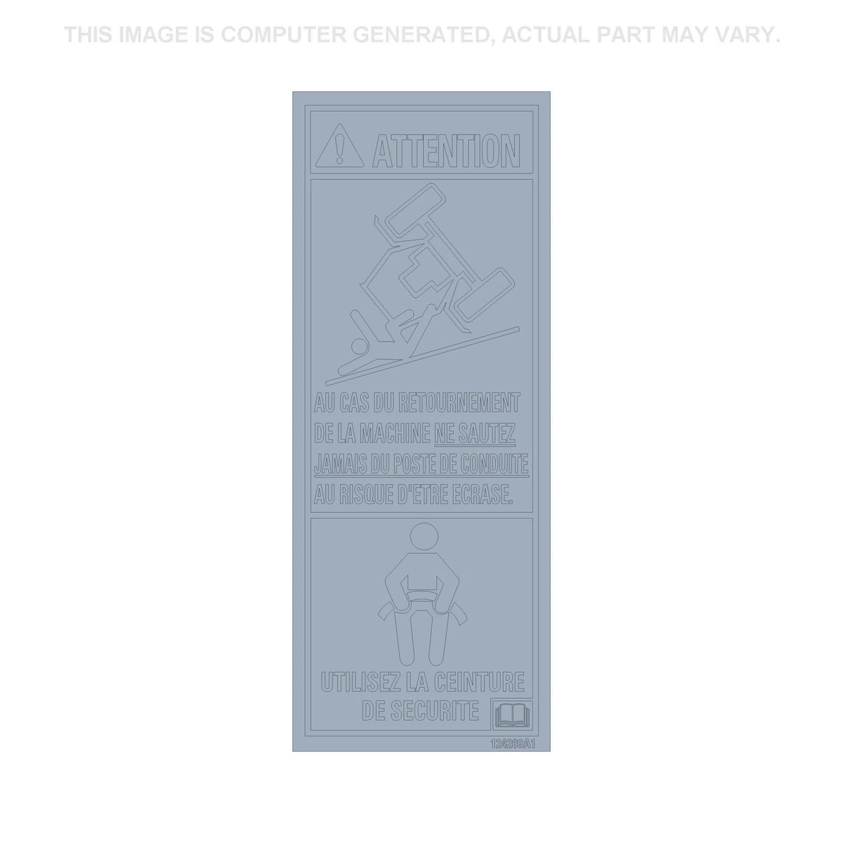 124269A1 - OEM WARNING DECAL - CASE CONSTRUCTION