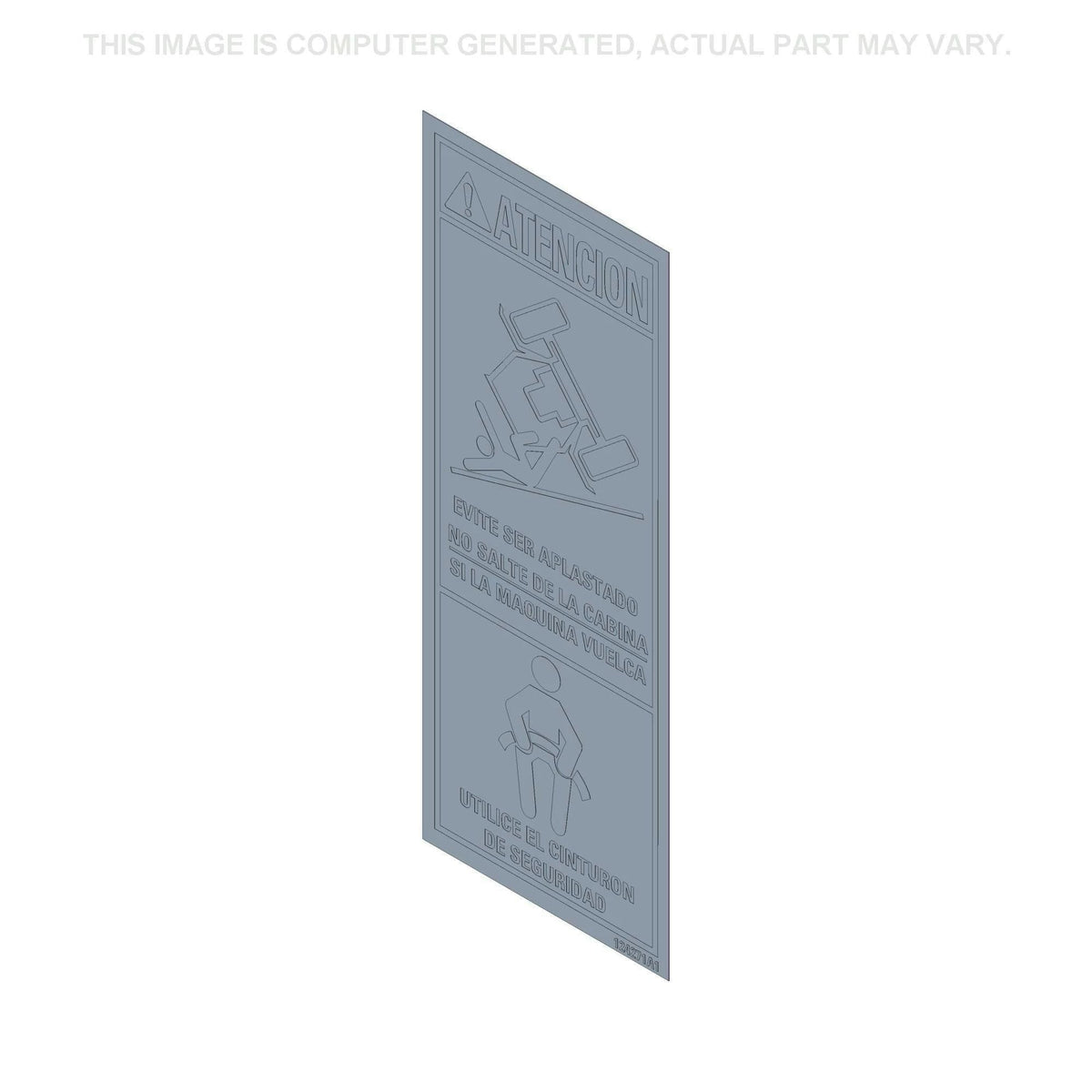 124271A1 - OEM WARNING DECAL - CASE CONSTRUCTION