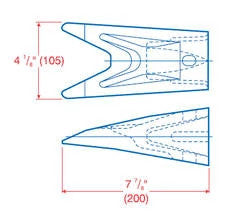 126925A1 - OEM TOOTH - CASE CONSTRUCTION