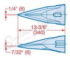 127226A1 - OEM BUCKET TOOTH - CASE CONSTRUCTION