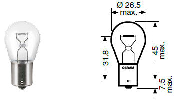 14148190 - OEM BULB 12V-21W - CASE CONSTRUCTION