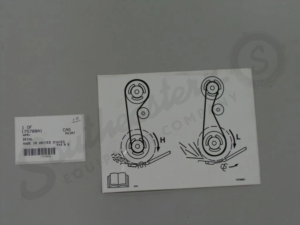 175788A1 - OEM STRAW CHOPPER DRIVE DECAL - CASE CONSTRUCTION