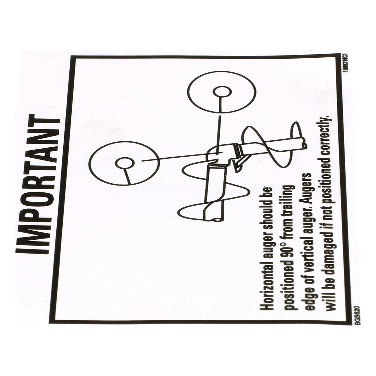1989314C1 - OEM HORIZONTAL AUGER INSTRUCTIONS DECAL - CASE CONSTRUCTION
