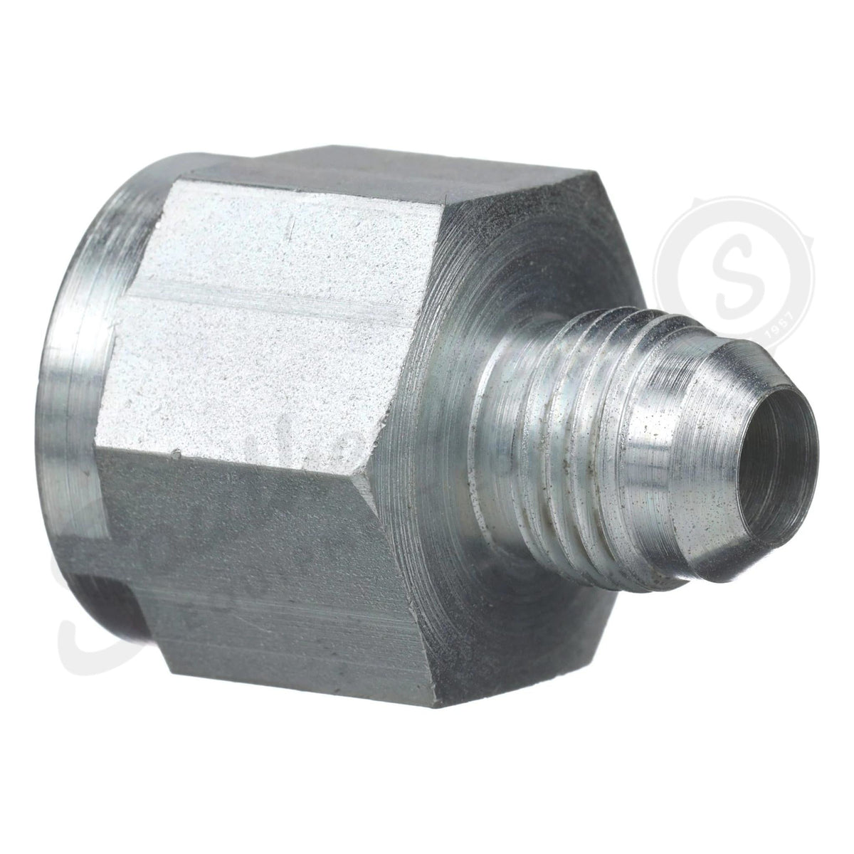 218-765 - OEM HYDRAULIC FITTING REDUCER 7/8IN-14 FEM X 9/16IN-18 MALE - CASE CONSTRUCTION