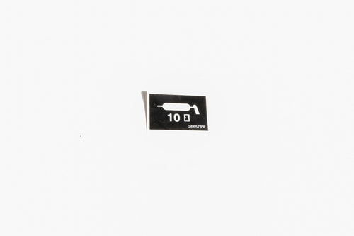 266578 - OEM LUBRICATION DECAL 10 HOURS - CASE CONSTRUCTION