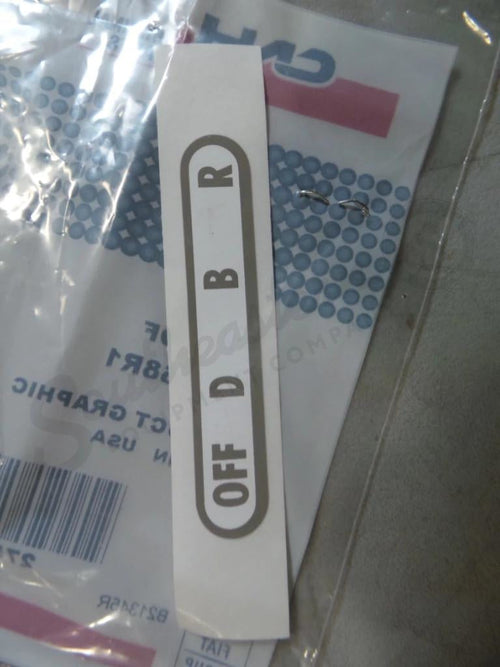 2750268R1 - OEM LIGHT SWITCH DECAL - CASE CONSTRUCTION