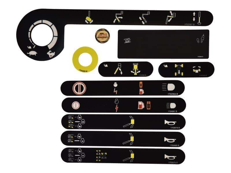 2910867 - OEM PLATFORM CONSOLE DECAL KIT - JLG
