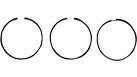 3218416R92 - OEM PISTON RING SET - CASE CONSTRUCTION