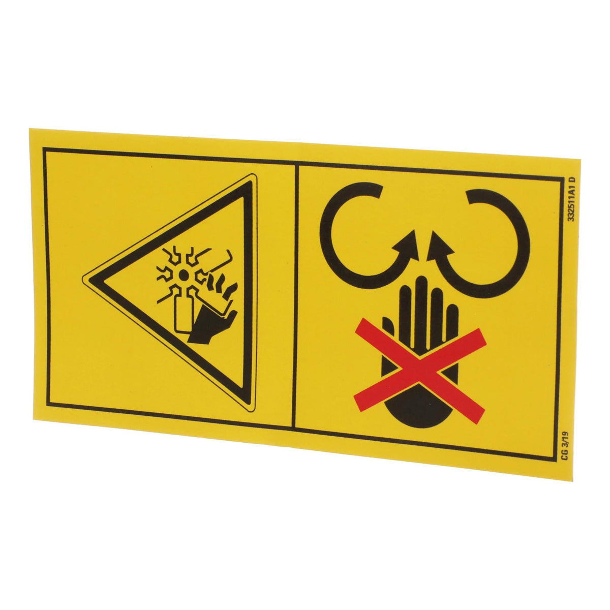 332511A1 - OEM CAUTION DECAL FAN HAZARD - CASE CONSTRUCTION