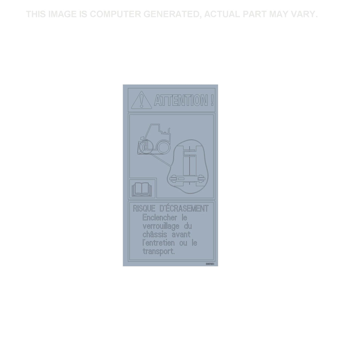 334574A1 - OEM DECAL WARNING - CASE CONSTRUCTION