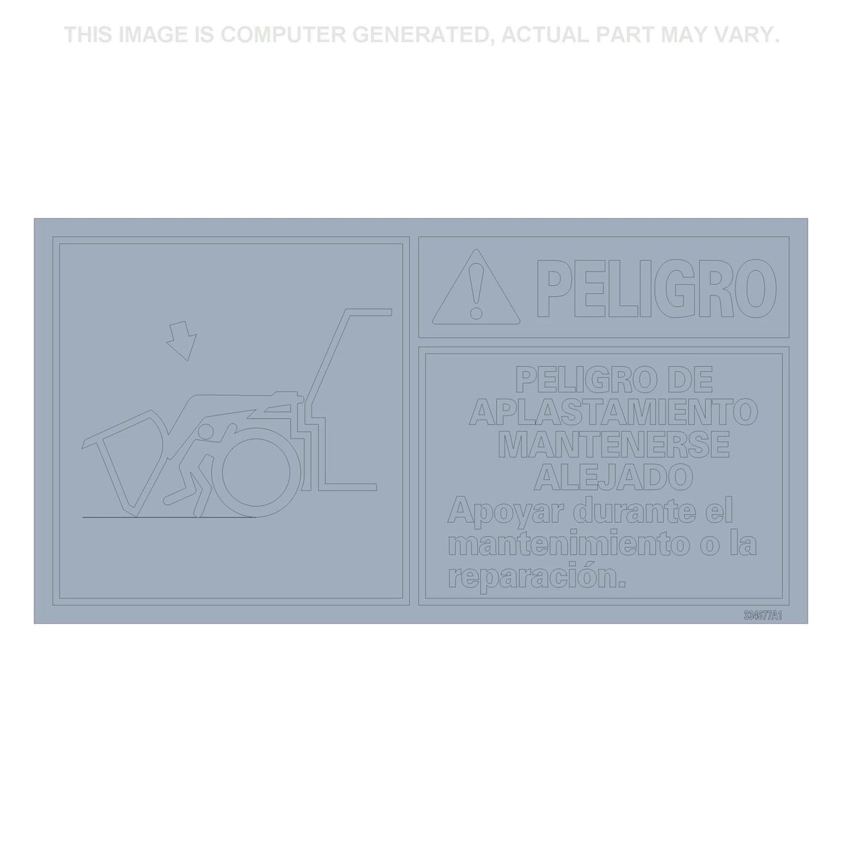 334677A1 - OEM DECAL DANGER - CASE CONSTRUCTION
