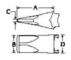 372042A1 - Dent de godet standard OEM - Case Construction