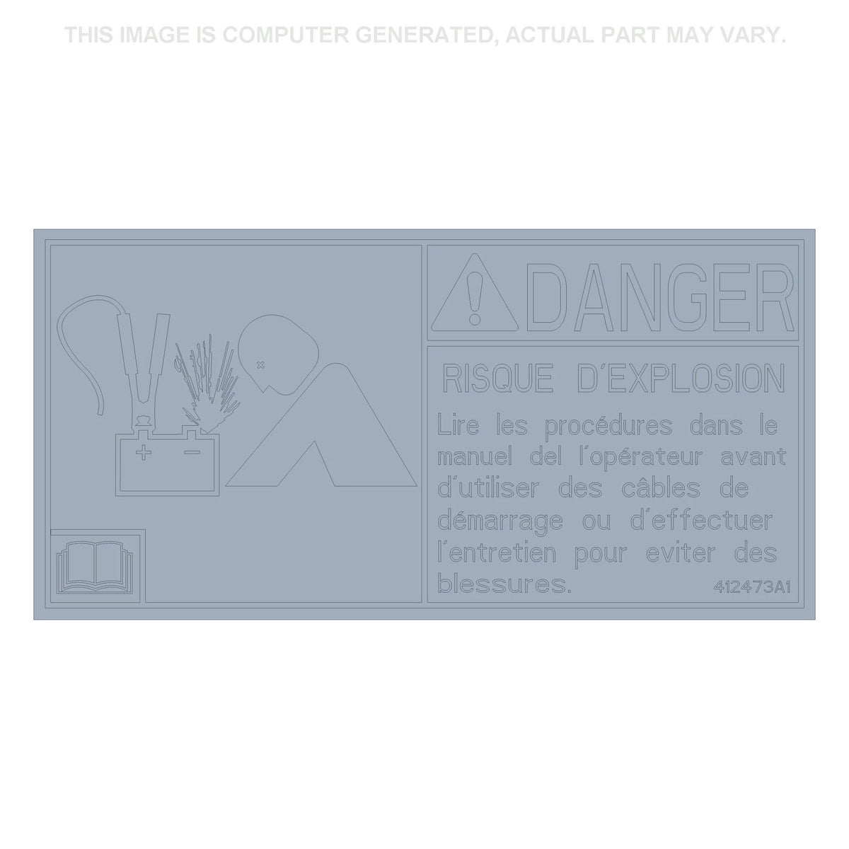412473A1 - OEM DECAL DANGER - CASE CONSTRUCTION