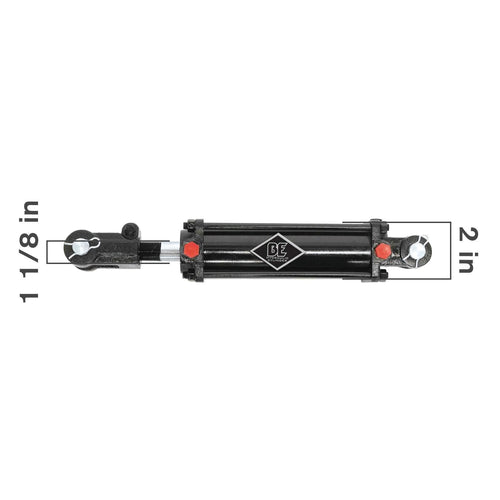 46.002.012X - OEM HYDRAULIC CYLINDER 12IN STROKE 2IN BORE 1 1/8IN ROD - CASE CONSTRUCTION