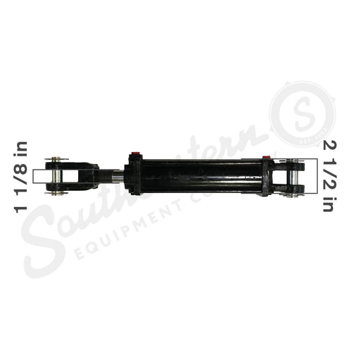 46.025.008X - OEM HYDRAULIC CYLINDER 8IN STROKE 2 1/2IN BORE 1 1/8IN ROD - CASE CONSTRUCTION