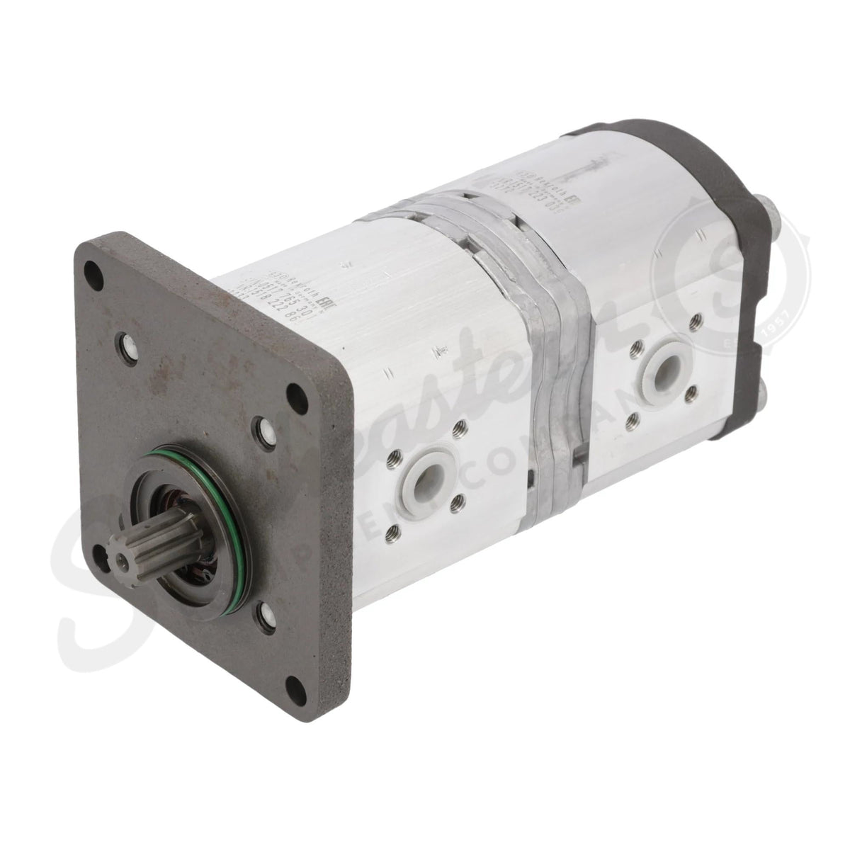 47129338 - OEM HYDRAULIC DOUBLE PUMP 22.9/14.35 CC/REV X 230 BAR X 2500 RPM - CASE CONSTRUCTION