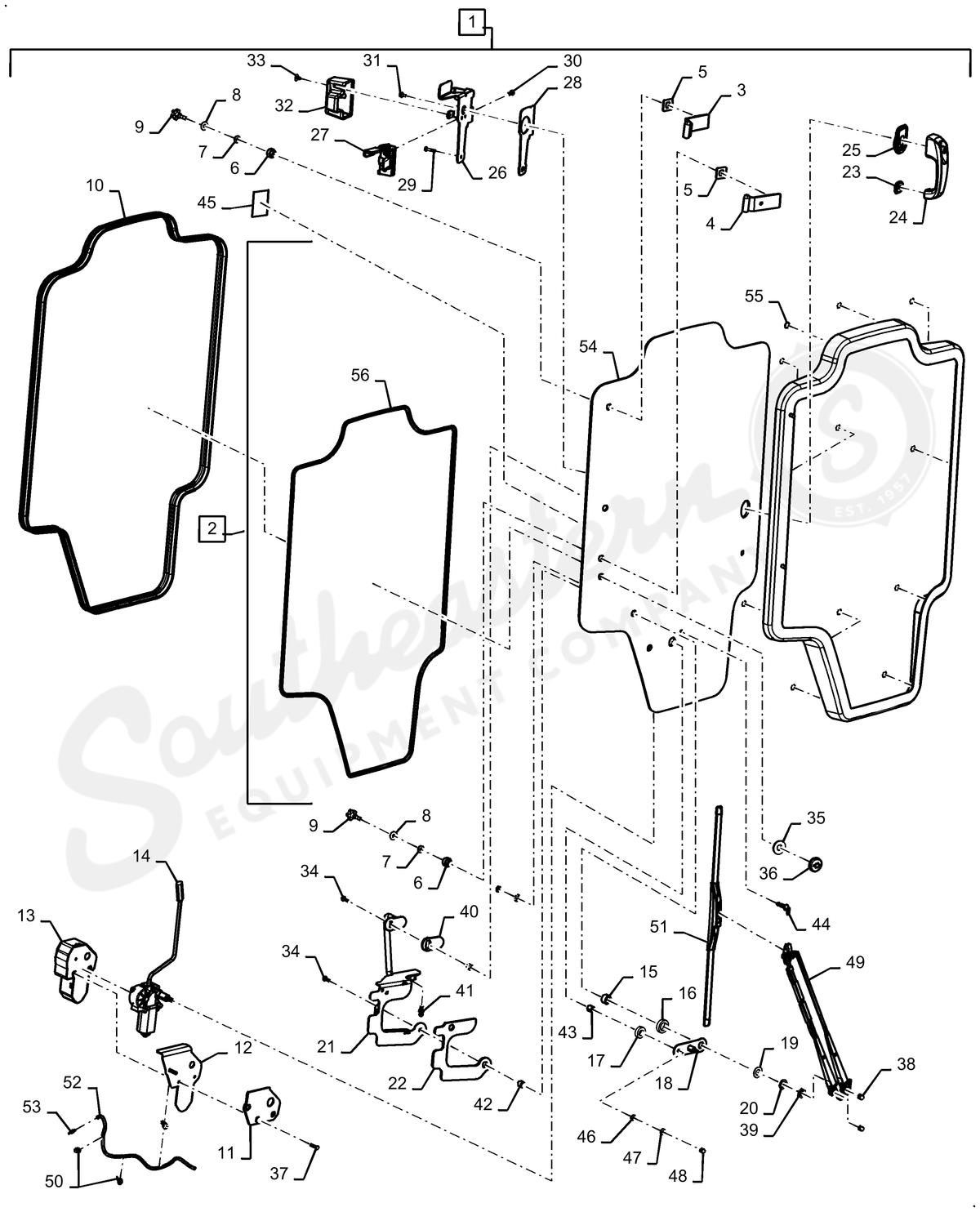47405930 - OEM DOOR GLASS FLAT - CASE CONSTRUCTION