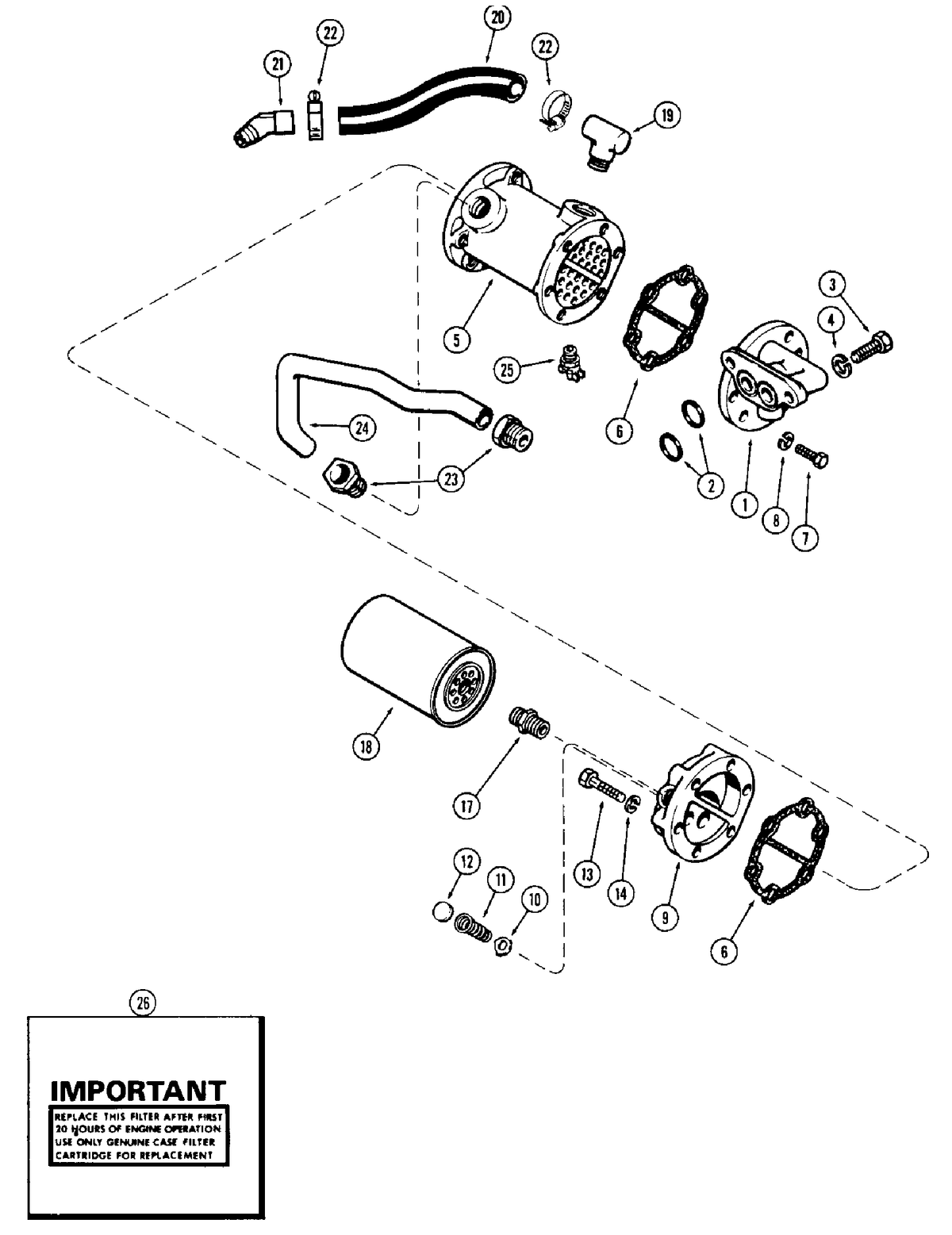 47417839 - OEM ENGINE OIL FILTER - CASE CONSTRUCTION