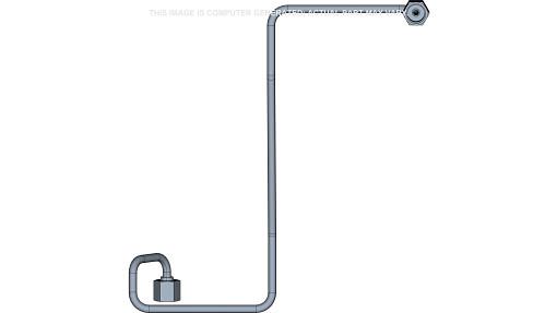 47535890 - OEM QUICK COUPLER FEED LINE TUBE - CASE CONSTRUCTION