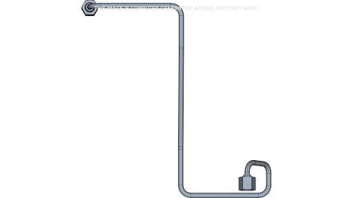 47535890 - OEM QUICK COUPLER FEED LINE TUBE - CASE CONSTRUCTION