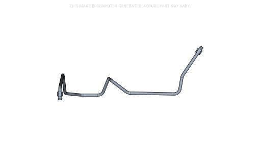 47609545 - OEM LOADER HYDRAULIC LINE TUBE 4N1 PORT A - CASE CONSTRUCTION