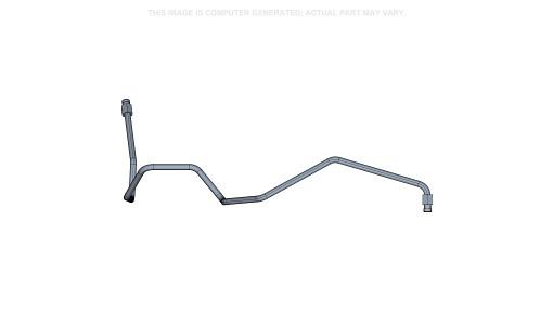 47609545 - OEM LOADER HYDRAULIC LINE TUBE 4N1 PORT A - CASE CONSTRUCTION