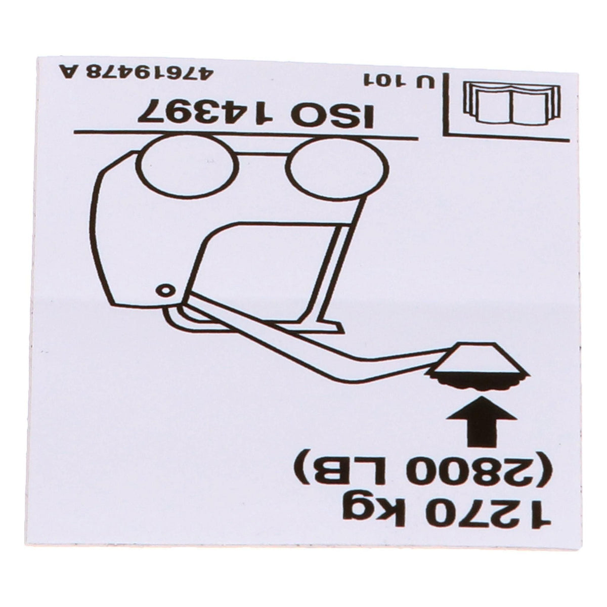 47619478 - OEM OPERATING CAPACITY DECAL - CASE CONSTRUCTION