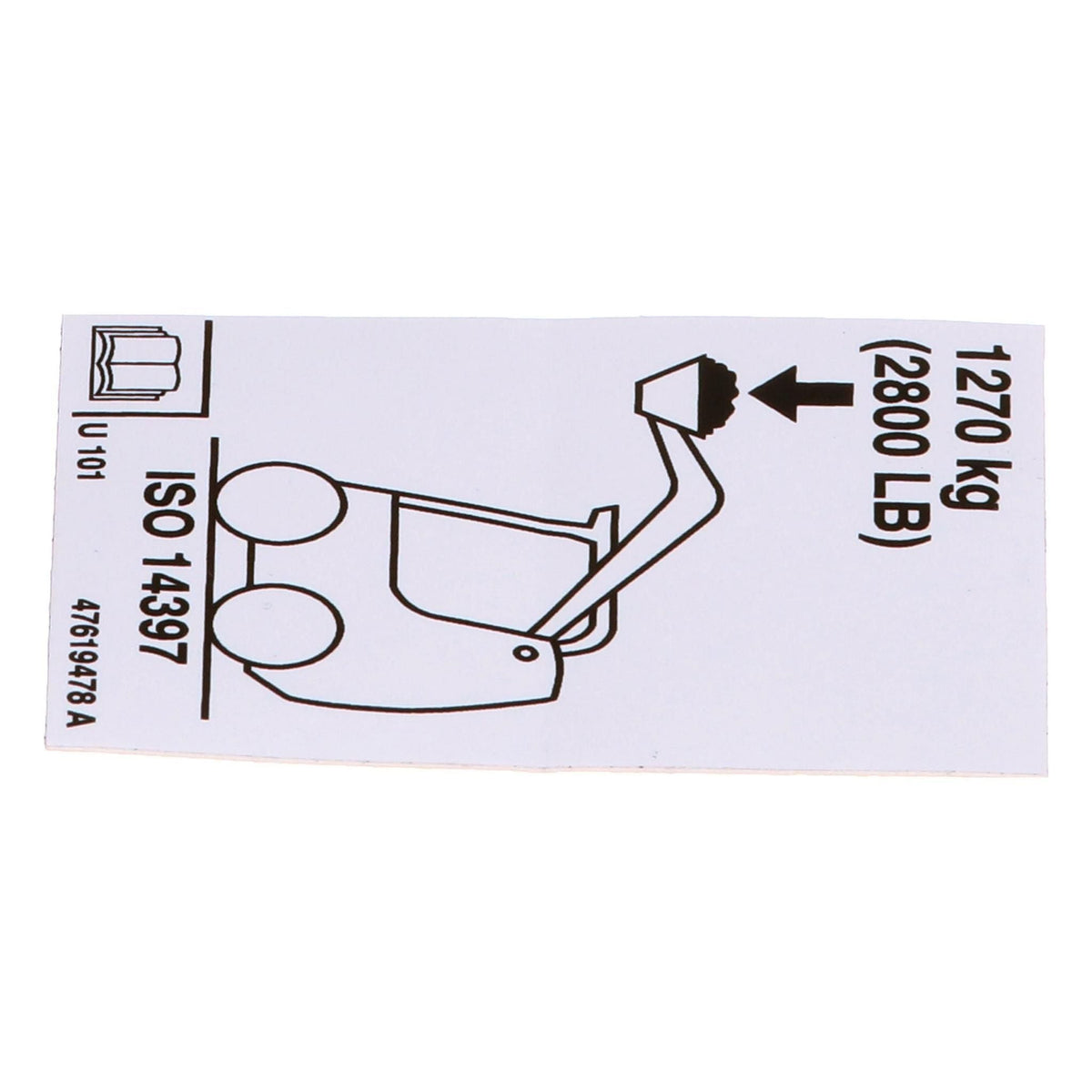 47619478 - OEM OPERATING CAPACITY DECAL - CASE CONSTRUCTION