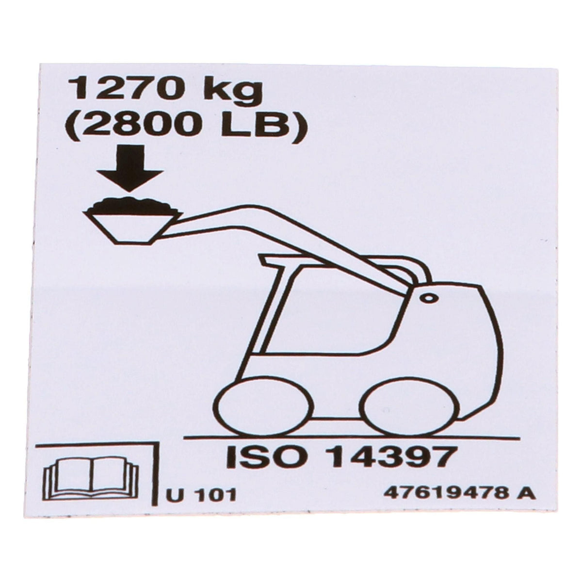 47619478 - OEM OPERATING CAPACITY DECAL - CASE CONSTRUCTION