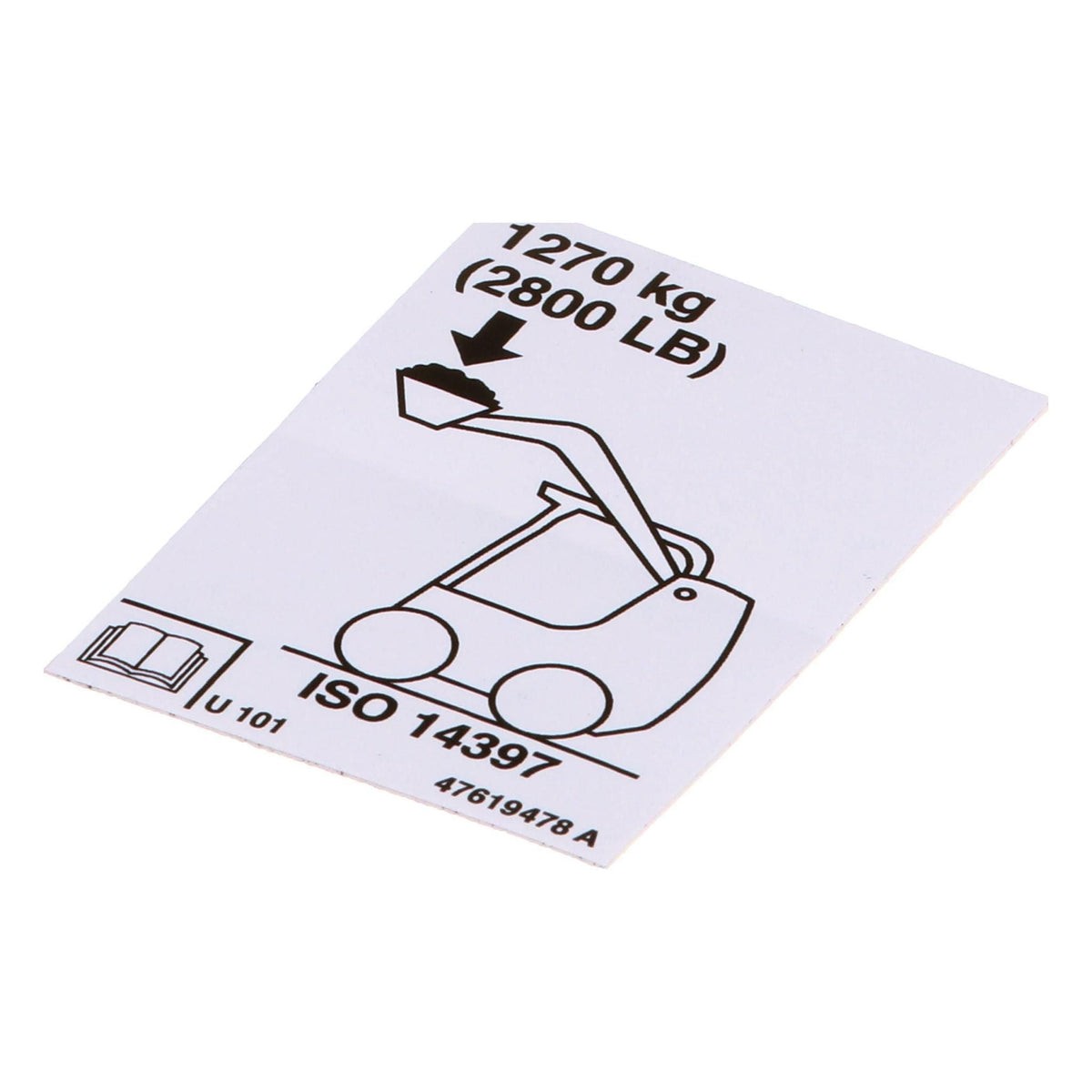 47619478 - OEM OPERATING CAPACITY DECAL - CASE CONSTRUCTION