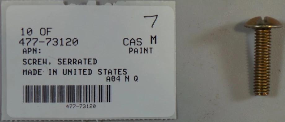 477-73120 - OEM SERRATED SCREW - CASE CONSTRUCTION