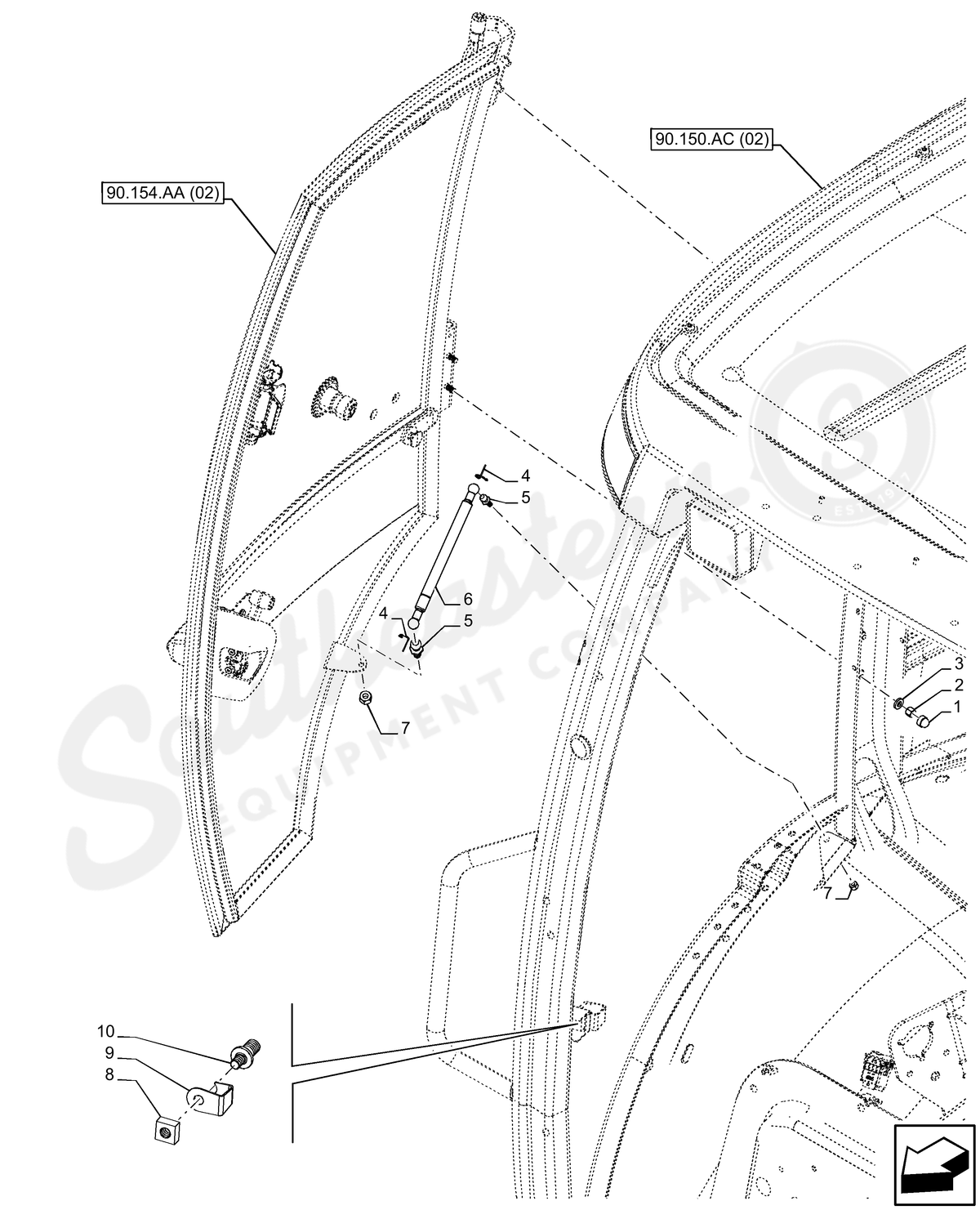 47710478 - OEM GAS STRUT - CASE CONSTRUCTION