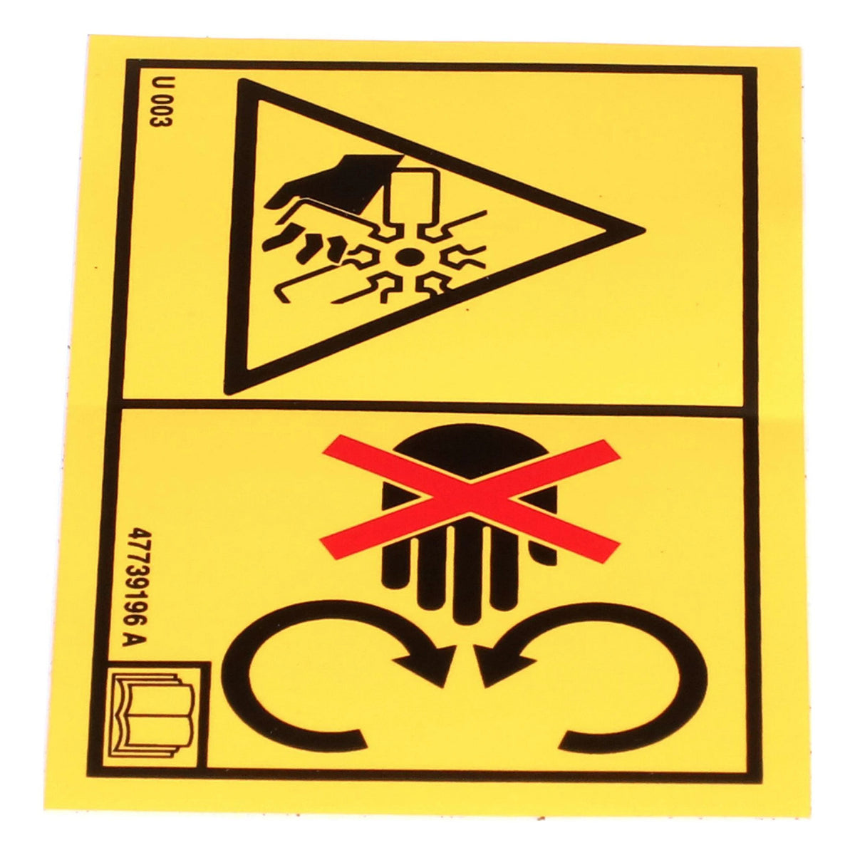 47739196 - OEM CAUTION DECAL - CASE CONSTRUCTION