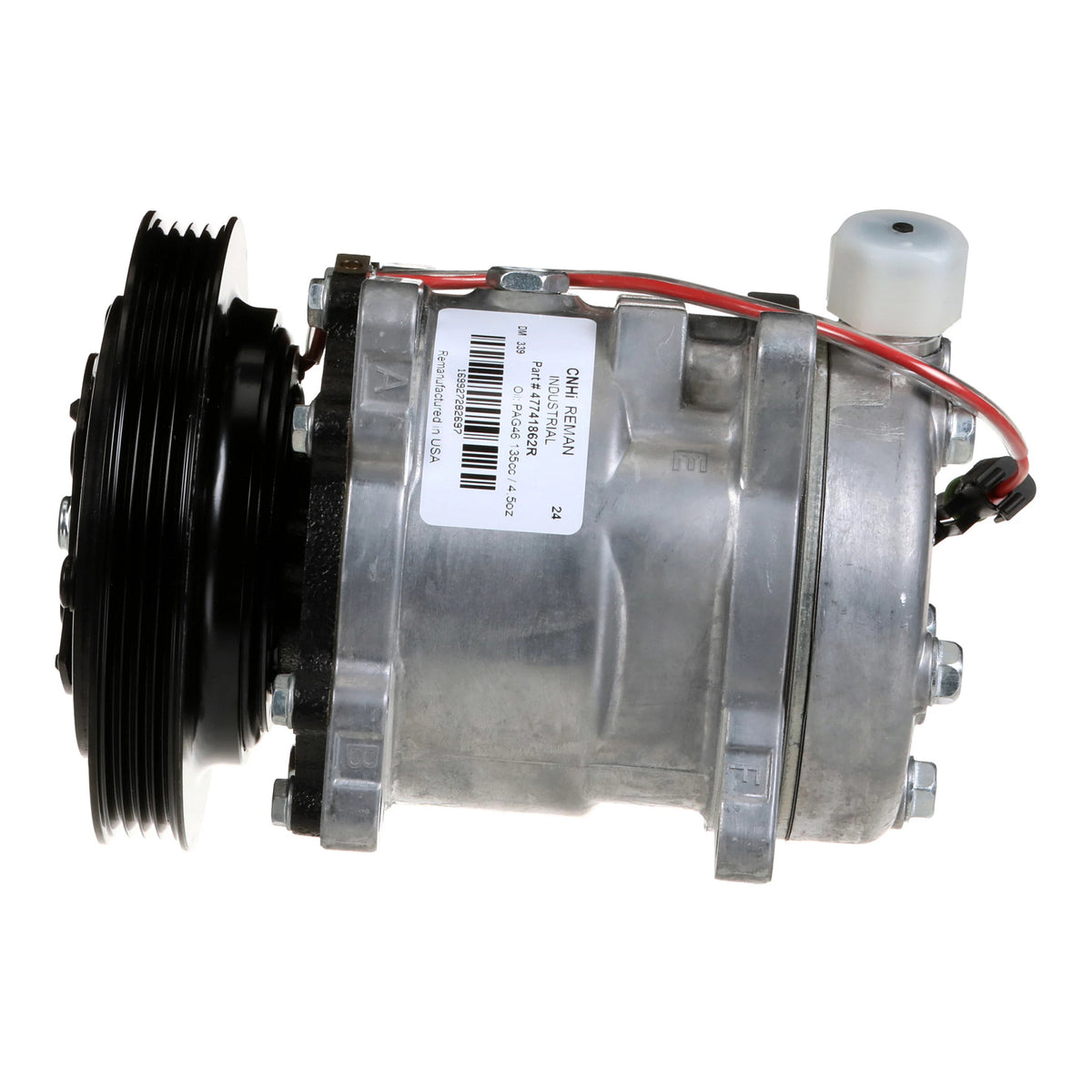 47741862R - OEM REMANUFACTURED AC COMPRESSOR - CASE CONSTRUCTION