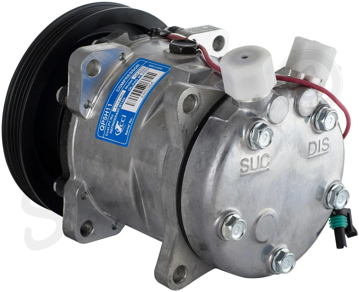 47741862 - OEM AIR CONDITIONING COMPRESSOR W/ CLUTCH & PULLEY 12V - CASE CONSTRUCTION