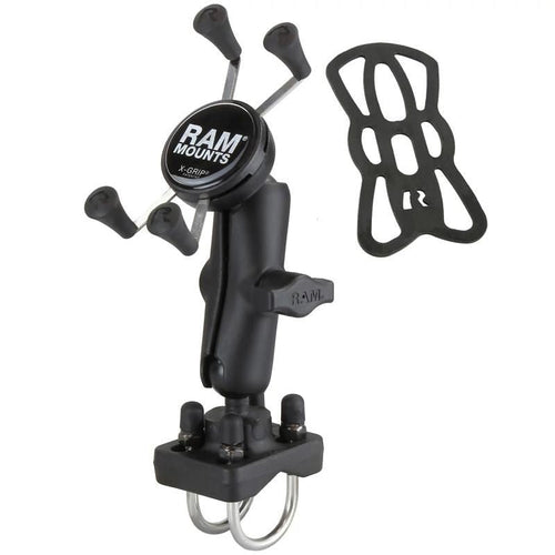 47762523 - OEM RAM XGRIP PHONE MOUNT w/ DOUBLE U-BOLT BASE - CASE CONSTRUCTION