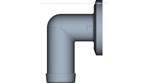 47780622 - OEM DIRECTOVALVE® HOSE BARB FLANGE 50-SERIES 90° X 1" - CASE CONSTRUCTION