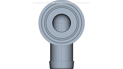 47780622 - OEM DIRECTOVALVE® HOSE BARB FLANGE 50-SERIES 90° X 1" - CASE CONSTRUCTION