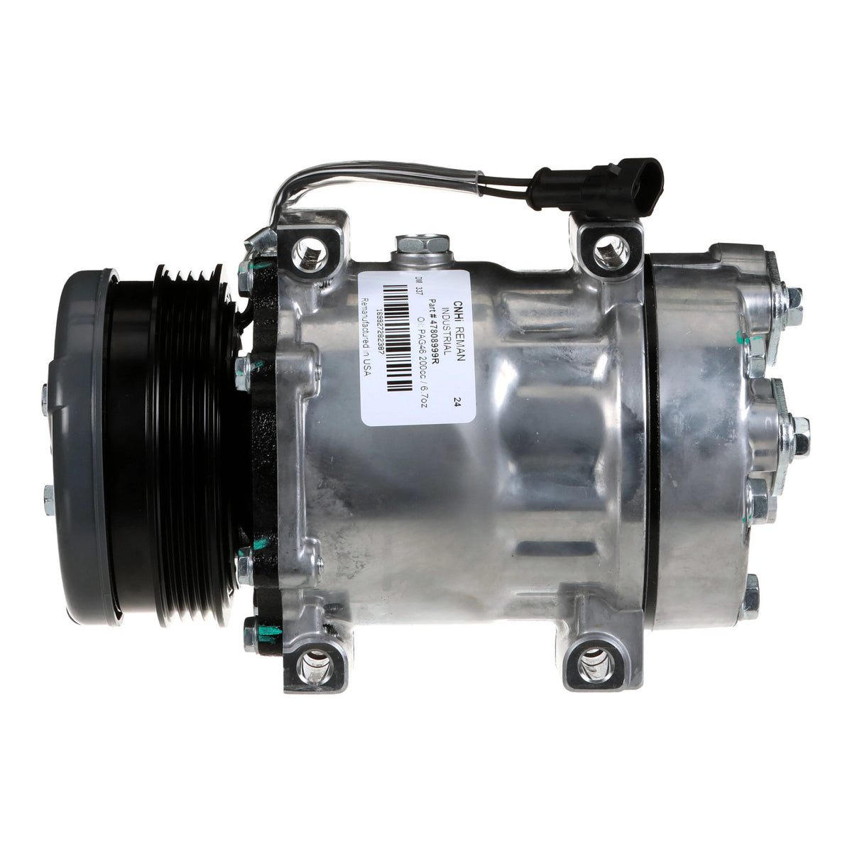 47808999R - OEM REMANUFACTURED AC COMPRESSOR - CASE CONSTRUCTION