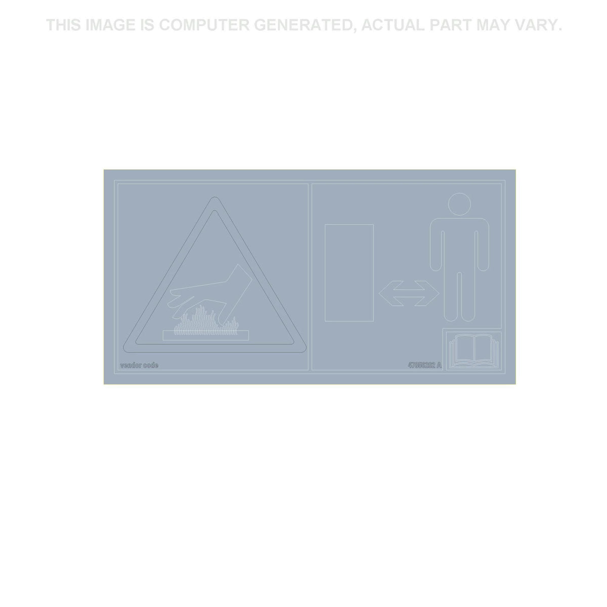 47856202 - OEM WARNING DECAL - CASE CONSTRUCTION