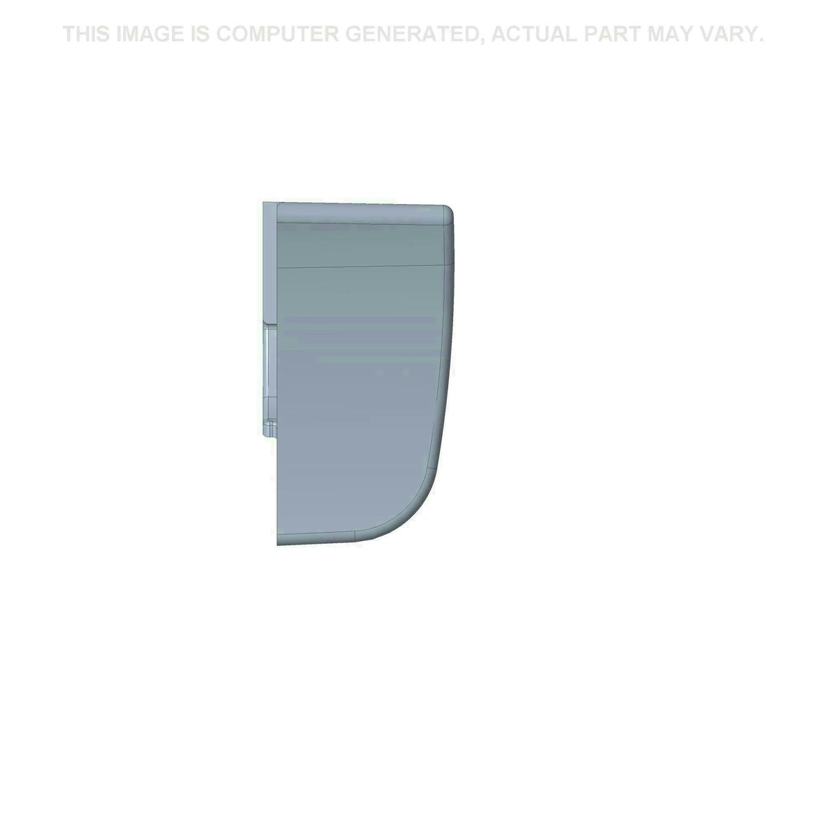47919150 - OEM LEFT GRAY BUMPER - CASE CONSTRUCTION