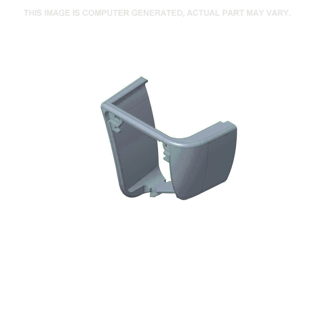 47919150 - OEM LEFT GRAY BUMPER - CASE CONSTRUCTION