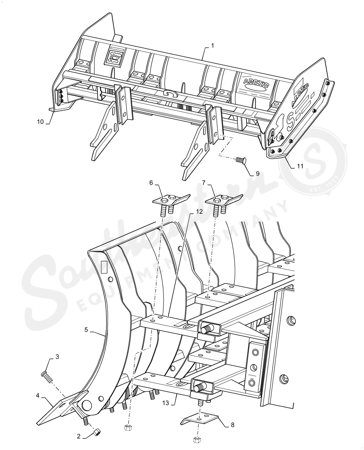 48031663 - OEM BLOCK POLY TOP LD PUSHER - CASE CONSTRUCTION
