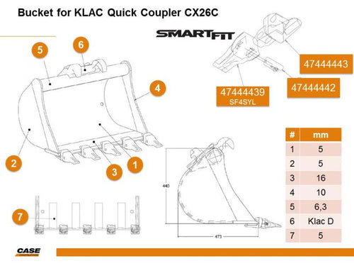 48087898 - Godet d'origine - Case Construction