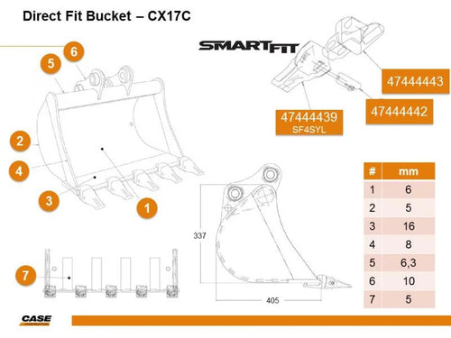 48087954 - Cucharón OEM - Case Construction