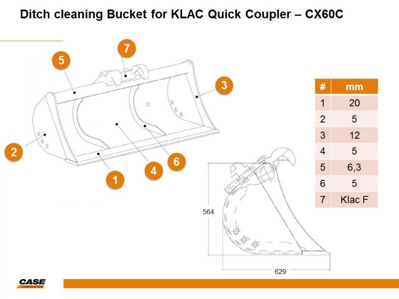48098938 - OEM BUCKET - CASE CONSTRUCTION